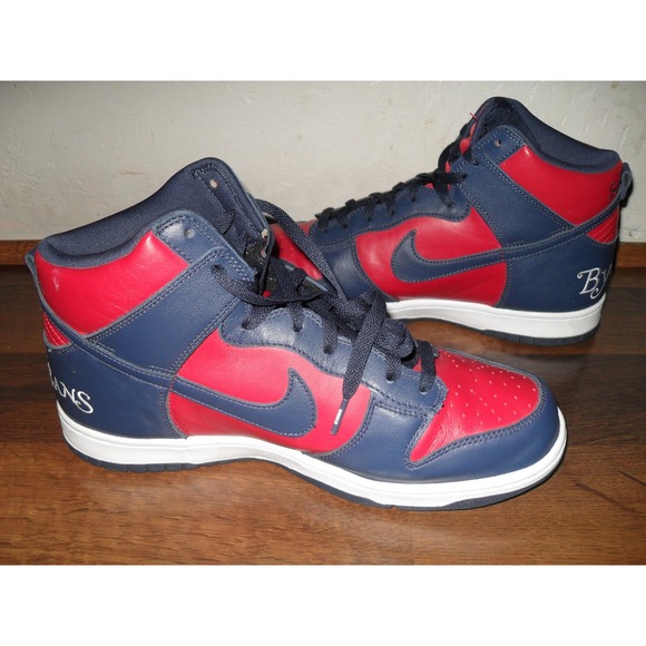 Nike Dunk SB High Supreme By Any‎ Means Navy Red Mens Sneakers Shoes 11M Size 11 - Picture 1 of 16
